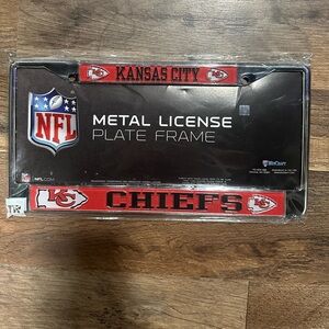 Kansas City Chiefs NFL Metal License Plate Frame